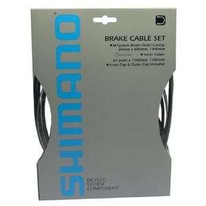 y80098022-brake-cable-and-sheath-kit-for-front-and-rear-wheel-shimano-black-gray-blue-one-size