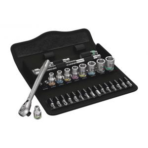 5004018001-ratchet-set-with-press-fit-reversing-lever-wera-1-4-silver-one-size