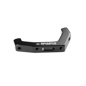 199800-rear-disc-brake-adapter-with-caliper-on-frame-brakco-post-mount-flat-mount-black-180-mm