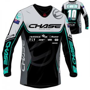 chajers381-kids-long-sleeve-jersey-chase-team-izaac-kennedy-replica-2025-black-grey