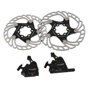527745-semi-hydraulic-front-and-rear-disc-brakes-with-disc-and-adapter-clarks-cycle-systems-chm-05-black-140-mm