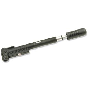 1101694-mini-telescopic-pump-with-pressure-gauge-giyo-black-silver-one-size