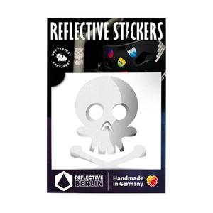 207342-reflective-stickers-reflective-berlin-tete-de-mort-white-one-size