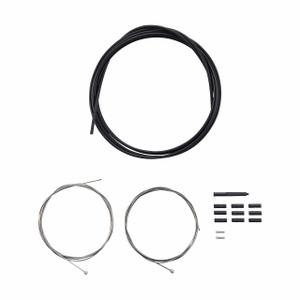 y60098021-stainless-steel-gear-shift-cables-and-sleeves-plastic-waterproof-end-caps-9-pieces-waterproof-tongue-end-cap-rubber-protection-cable-end-caps-2-pieces-shimano-ot-sp41-black-one-size