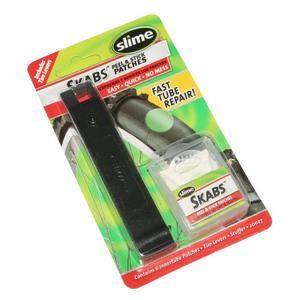 137917-box-of-6-self-adhesive-patches-with-2-tire-levers-slime-black-25-mm