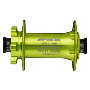 sp-hub-0026-green-front-hub-32-holes-spank-hex-j-type-boost-f15-20-green-15x20x110-mm