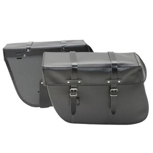 6316-pair-of-rear-bike-side-panniers-trapezoid-style-vintage-strap-attachment-leather-effect-sportfabric-s202-36-x-11-x-28-cm-black-36x11x28-cm