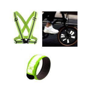 tdpackvisibilite-bike-visibility-pack-harness-reflector-luminous-armband-toad-green-one-size