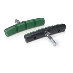 2500382500-set-of-4-brake-pads-xlc-bs-v11-v-brake-e-bike-black-green-one-size
